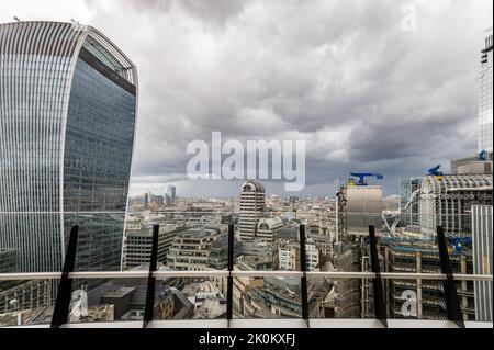 Vista su Londra dal Garden a 120, Regno Unito Foto Stock