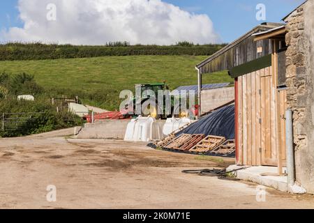 Dorset Farm scena a ovest di Shaftesbury in Dorset Foto Stock