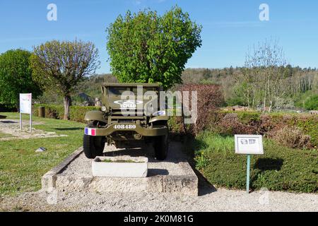 Free French Army Memorial, Nod-sur-Seine, Francia, Europa Foto Stock