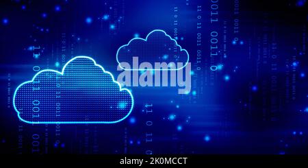 2D tecnologia di rendering Cloud computing Foto Stock