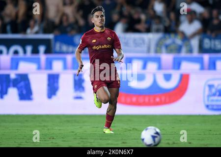 Empoli, Italia. 12th Set, 2022. Paulo Dybala di AS Roma durante la Serie Una partita tra Empoli e Roma allo Stadio Carlo Castellani di Empoli il 12 settembre 2022. Credit: Giuseppe Maffia/Alamy Live News Foto Stock