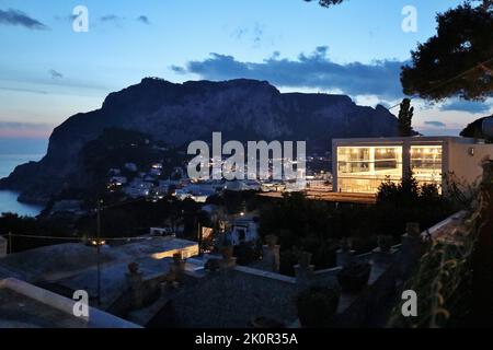 Capri - Scorcio del borgo da Via Matermania Foto Stock