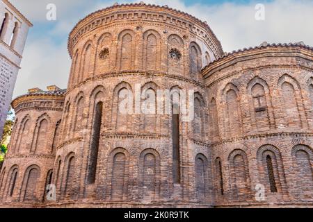 Chiesa di Santiago del Arrabal. Questo è il capolavoro dello stile Mudejar di Toledan Foto Stock