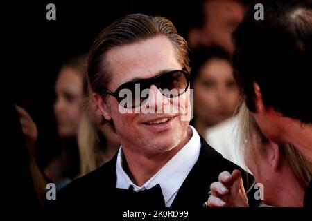 Attore americano Brad Pitt al 79° Festival Internazionale del Cinema di Venezia 2022. Tappeto rosso biondo. Venezia, 8th settembre 2022 Foto Stock