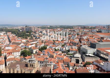 Coimbra tetti, Portogallo Foto Stock