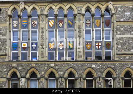 Esterno di Guildhall, Winchester City, Hampshire County; Inghilterra; Gran Bretagna, REGNO UNITO Foto Stock