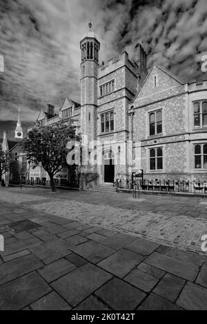 Esterno dell'ufficio di registrazione di Castle Hill, Winchester City, Hampshire County; Inghilterra; Regno Unito Foto Stock