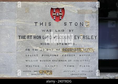 Esterno di Guildhall, Winchester City, Hampshire County; Inghilterra; Gran Bretagna, REGNO UNITO Foto Stock