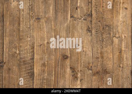 Piano tavolo in tavole di legno grezzo. Struttura di fondo in legno vettoriale Foto Stock