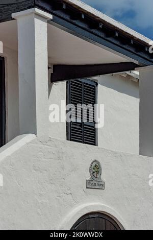 Bermuda architettura Città di St. George Tucker House Foto Stock