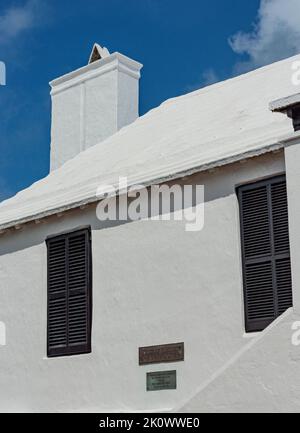 Bermuda architettura Città di St. George Tucker House Foto Stock