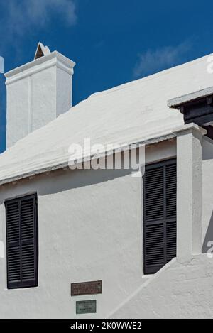 Bermuda architettura Città di St. George Tucker House Foto Stock