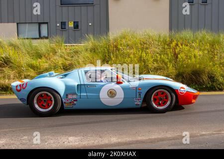 2019 Blue SOUTHERN GT GT40 MK1 5456 benzina all'evento Southport Classic Car and Speed sul lungomare. REGNO UNITO Foto Stock