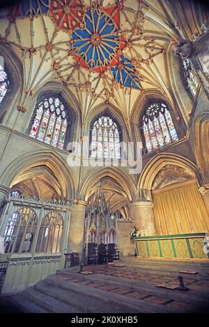 Tewkesbury Abbey, Gloucestershire, Regno Unito Foto Stock