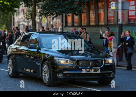 Re Carlo III visita Belfast - Martedì 13th settembre 2022 Foto Stock