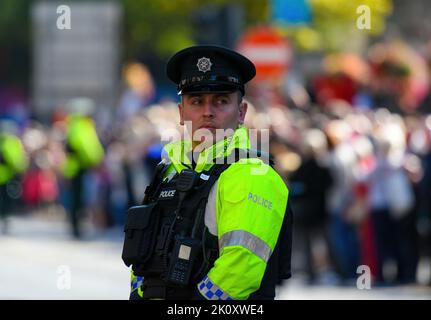 Re Carlo III visita Belfast - Martedì 13th settembre 2022 Foto Stock