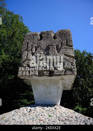 Combattenti della resistenza militare della seconda guerra mondiale della Pomerania Memorial nella regione di Pomerania in Polonia. Foto Stock