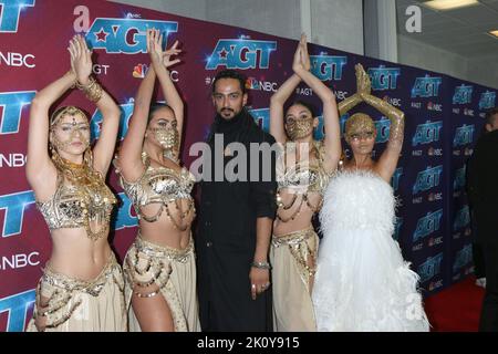 Pasadena, Stati Uniti. 13th Set, 2022. Mayyas alla Stagione 17 del Got Talent dell'America - Live Show finale Red Carpet al Pasadena Sheraton Hotel il 13 settembre 2022 a Pasadena, CA (Photo by Katrina Jordan/Sipa USA) Credit: Sipa USA/Alamy Live News Foto Stock