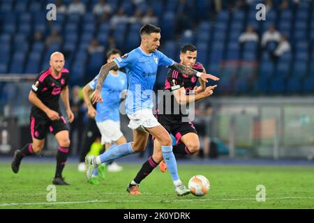 Roma, Italia. 08th Set, 2022. Matias Vecino della S.S. LAZIO durante la prima giornata di incontro della UEFA Europa League Group F tra S.S. Lazio e Feyenoord allo Stadio Olimpico il 8 settembre 2022 a Roma. (Foto di Domenico Cippitelli/Pacific Press) Credit: Pacific Press Media Production Corp./Alamy Live News Foto Stock