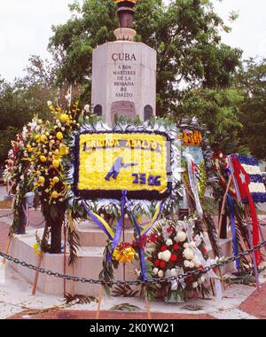 Monumento commemorativo della guerra della baia dei porci nella Florida meridionale Little Havana, invasione cubana, USA Foto Stock