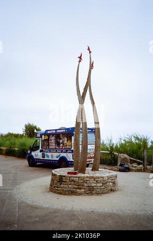 Red Arrows Memorial statua, Bournemouth, Dorset, Inghilterra, Regno Unito. Foto Stock