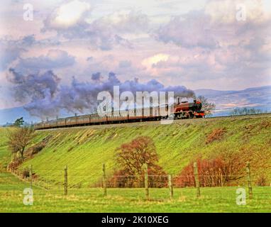 Stanier no 46203 principessa Margaret Rose a Ormside sulla sistemazione a Carlisle Railway, Inghilterra Foto Stock