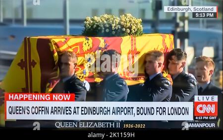 Regina Elisbeth II morte Settembre 2022 Foto Stock