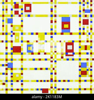 Piet Mondrian. Broadway Boogie-Woogie, c. 1942. Olio su tela 127 x 127 cm. Museo di Arte moderna, New York Foto Stock