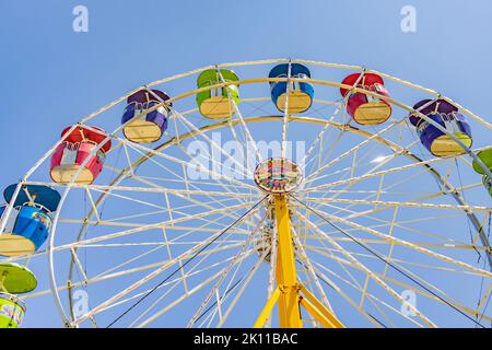 Ruota panoramica in occasione di un carnevale a Sag Harbor, NY Foto Stock