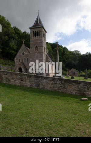 St Margaret's Church, Welsh Bicknor, Herefordshire, Inghilterra, Regno Unito Foto Stock