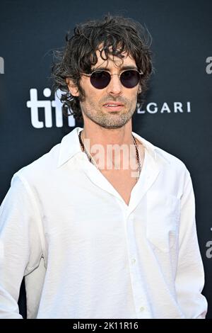 Toronto, Canada. 14th Set, 2022. Tyson Ritter partecipa alla proiezione del film la figlia di Prisoner durante il 47th° Festival Internazionale del Film di Toronto (TIFF) a Toronto, Canada, il 14 settembre 2022. Foto di Julien Reynaud/APS-Medias/ABACAPRESS.COM Credit: Abaca Press/Alamy Live News Foto Stock