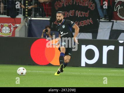 Felipe di Atletico Madrid durante la UEFA Champions League, partita di calcio del Gruppo B tra Bayer Leverkusen e Atletico Madrid il 13 settembre 2022 alla BayArena di Leverkusen, Germania. Foto di Laurent Lairys/ABACAPRESS.COM Foto Stock