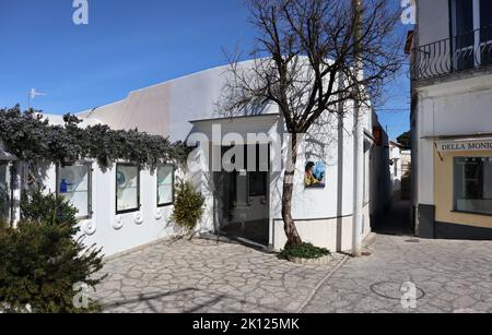 Anacapri - Scorcio del borgo da Via Orlandi Foto Stock