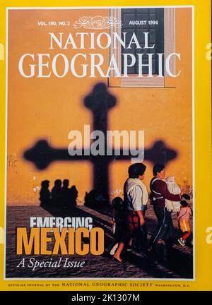 Copertina della rivista National Geographic, agosto 1996 Foto Stock