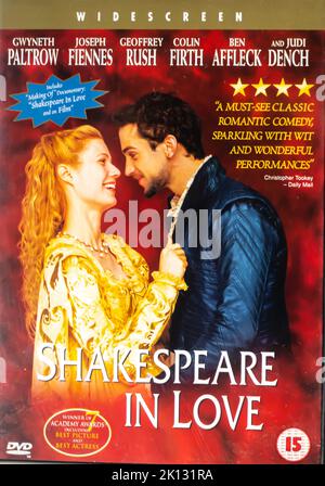 Shakespeare in Love 1998 ‧ regista: John Madden. Copertina del DVD Foto Stock