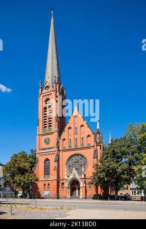 Deutschland, Bocholt, Niederrhein, Westmuensterland, Muensterland, Westfalen, Nordrhein-Westfalen, NRW, Evangelische Christuskirche, Pfarrkirche, Neug Foto Stock