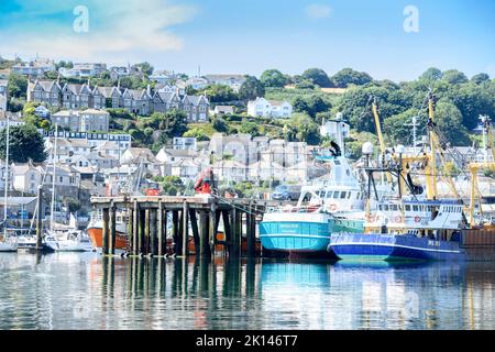 Porto di Newlyn a Cornwall, Regno Unito Foto Stock