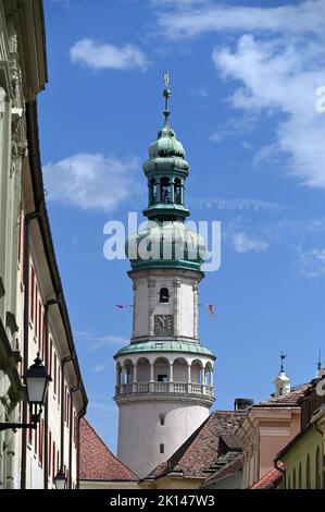 Torre di guardia del fuoco a Sopron Ungheria Foto Stock