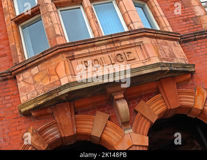 Stazione di polizia vittoriana di Warrington, Cheshire Constabulary , 101 Arpley St, Warrington, Cheshire, INGHILTERRA, REGNO UNITO, WA1 1LQ Foto Stock