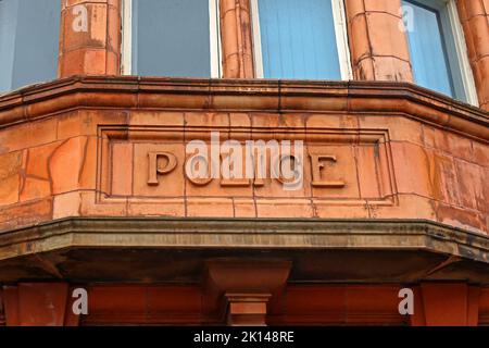 Stazione di polizia vittoriana di Warrington, Cheshire Constabulary , 101 Arpley St, Warrington, Cheshire, INGHILTERRA, REGNO UNITO, WA1 1LQ Foto Stock