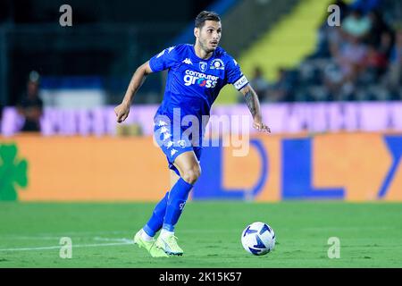 Filippo Bandinelli dell'Empoli FC durante la Serie Un incontro tra Empoli e Roma allo Stadio Carlo Castellani di Empoli, Italia, il 12 settembre 2022. Foto Foto Stock