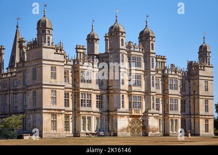 Burghley House vicino a Stamford, Inghilterra Foto Stock