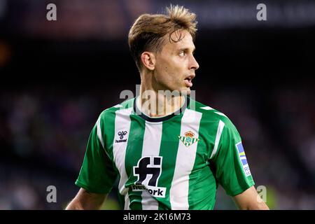 Siviglia, Spagna. 15th Set, 2022. Sergio Canales di Real Betis durante la partita di tappa del Gruppo C della UEFA Europa League tra Real Betis e Ludogorets Razgrad allo stadio Benito Villamarin il 15 settembre 2022 a Siviglia, Spagna. (Credit Image: © Jose Luis Contreras/DAX via ZUMA Press Wire) Credit: ZUMA Press, Inc./Alamy Live News Foto Stock