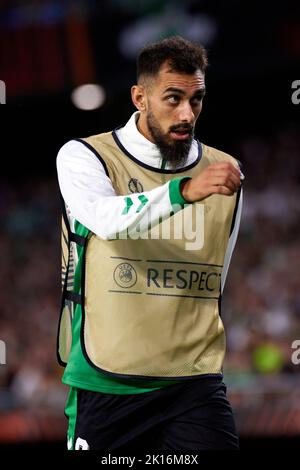 Siviglia, Spagna. 15th Set, 2022. Borja Iglesias di Real Betis durante la partita di tappa del Gruppo C della UEFA Europa League tra Real Betis e Ludogorets Razgrad allo stadio Benito Villamarin il 15 settembre 2022 a Siviglia, Spagna. (Credit Image: © Jose Luis Contreras/DAX via ZUMA Press Wire) Credit: ZUMA Press, Inc./Alamy Live News Foto Stock