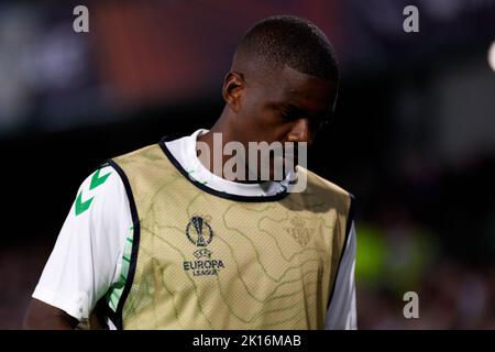 Siviglia, Spagna. 15th Set, 2022. William Carvalho di Real Betis durante la partita di tappa di UEFA Europa League Group C tra Real Betis e Ludogorets Razgrad allo stadio Benito Villamarin il 15 settembre 2022 a Siviglia, Spagna. (Credit Image: © Jose Luis Contreras/DAX via ZUMA Press Wire) Credit: ZUMA Press, Inc./Alamy Live News Foto Stock