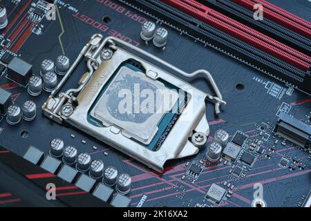 Pasta termica per processore, riparazione computer Foto stock - Alamy