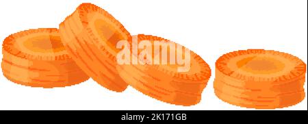 illustrazione del vettore cartoon della sezione carota Illustrazione Vettoriale