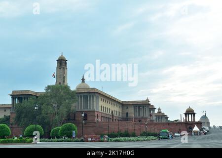 New Delhi, India - 14 settembre 2022 : Vista diurna di rashtrapati bhavan Foto Stock