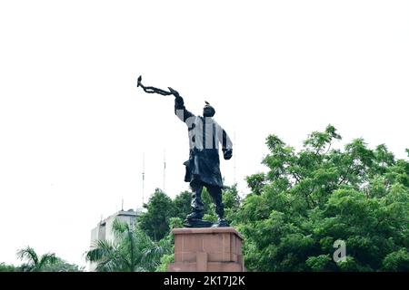Nuova Delhi, India - 14 settembre 2022 : statua di Rajeev gandhi a Nuova delhi Foto Stock