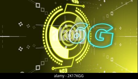 Immagine della scansione di testo 6g rispetto all'ambito Foto Stock